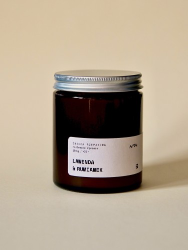 Pokrzywie - Świeca rzepakowa 04 Rumianek i lawenda.jpg