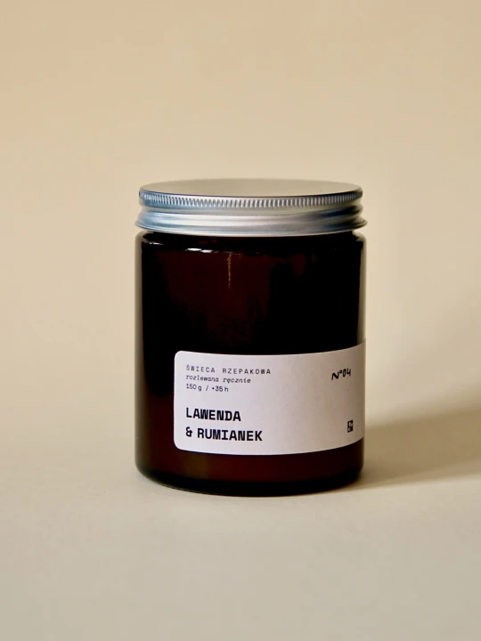 Pokrzywie - Świeca rzepakowa 04 Rumianek i lawenda.jpg